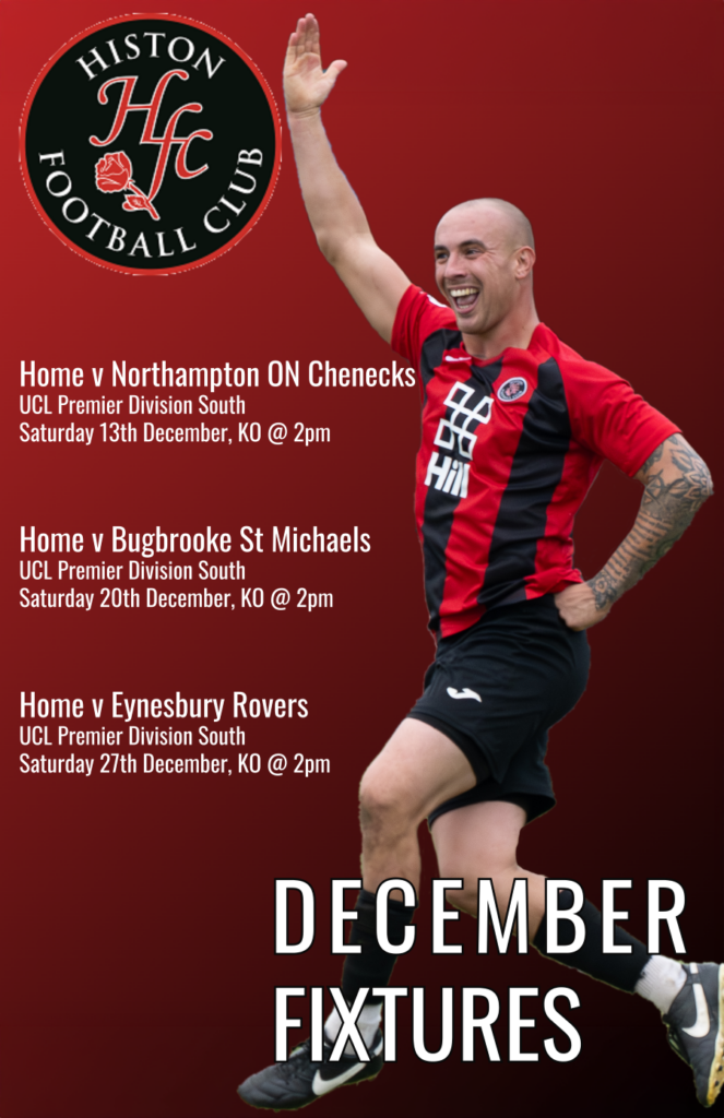Match Preview - Histon FC v Northampton O.N. Chenecks