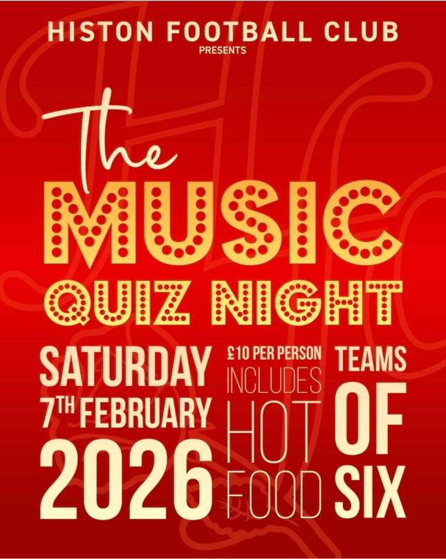 COMING SOON  -  The Histon FC Music Quiz Night