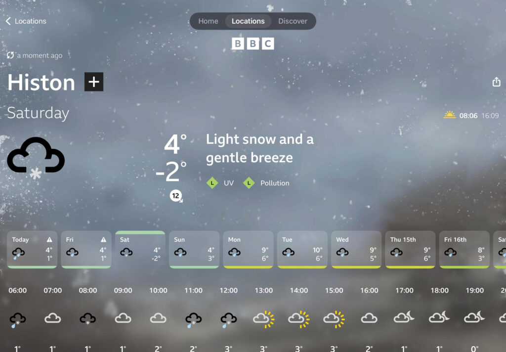 Histon FC v Daventry Town;  GAME OFF  -  PITCH WATERLOGGED